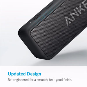 Anker Soundcore 2 Portable Wireless Bluetooth Speaker Better Bass 24-Hour Playtime 66ft Bluetooth Range IPX7 Water Resistance