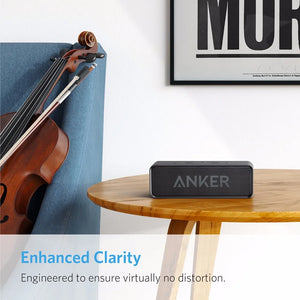 Anker Soundcore Portable Wireless Bluetooth Speaker with Dual-Driver Rich Bass 24h Playtime 66 ft Bluetooth Range & Built-in Mic