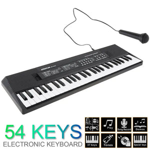 37 / 49 / 54/ /61 Keys Electronic Keyboard Piano Digital Music Key Board with Microphone Children Gift Musical Enlightenment