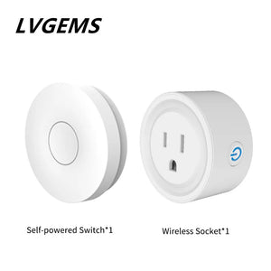 Wireless Switches Socket US Plug Adapter Waterproof Switch Remote Control Power Outlet Kitchen Waste Disposer Switch Set