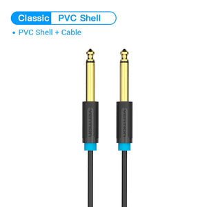 Vention Aux Guitar Cable 6.5 Jack 6.5mm to 6.5mm Audio Cable 6.35mm Aux Cable for Stereo Guitar Mixer Amplifier Speaker cablenew