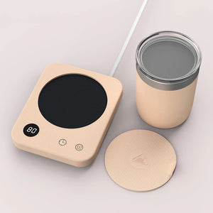 Home Timing Power Heating Coaster Plate Coffee Cup Pad 4 Gear Constant Temperature Milk Water Cup Warmer Heater Mat Heating Base