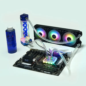 Syscooling  DIY PC Water liquid Cooling Fan Kit Heat Sink kit for CPU   soft tube water cooling kit