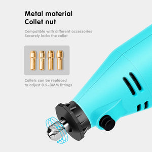 2PCS DIY Drill Engraving Electric Drill Dremel New Engraver Grinder Electric Tool Grinding Machine Drill 6 Variable Speed Polish