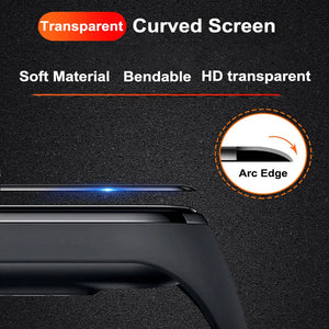 9D Protective Film Glass for Xiaomi Mi band 4 5 6 Full Cover for Mi band5 Smart Watchband Soft Screen Protector For Mi Band 5 6