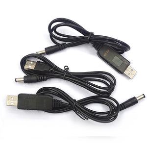 USB Power Boost Line DC 5V to DC 9V / 12V Step UP Module USB Converter Adapter Cable 2.1X5.5MM Plug - Stereotech