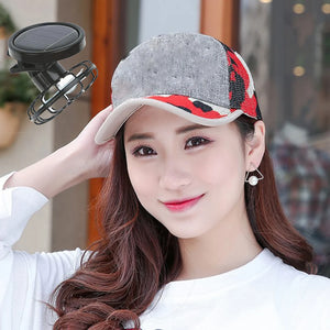 Handsfree Clip-on Hat Solar Fan For Summer Fishing Sun Energy Power Fans