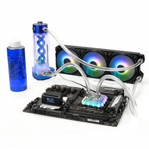 Syscooling  DIY PC Water liquid Cooling Fan Kit Heat Sink kit for CPU   soft tube water cooling kit