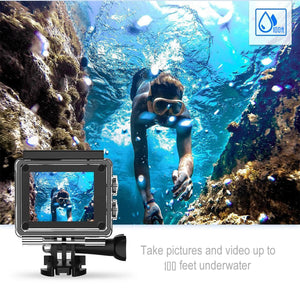 4K  Waterproof All Digital UHD WiFi Camera + RF Remote And Accessories