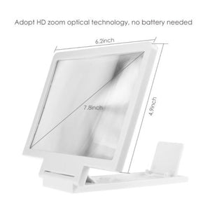 3D Foldable Cell Phone Screen Magnifier