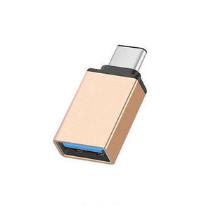 USB-C Type C 3.1 Male to USB 3.0 Type A Female Adapter Sync Data Hub OTG  Gold - Stereotech