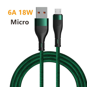 Nylon Braided Fast Charging Data Cable - Stereotech