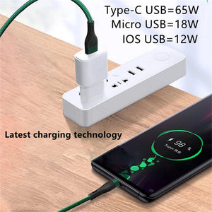 Nylon Braided Fast Charging Data Cable - Stereotech