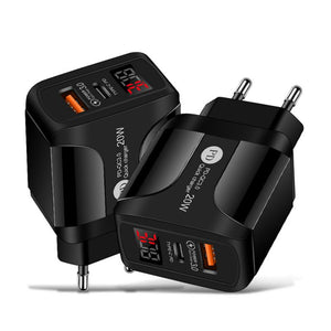 Qc3.0 Pd 20w Fast Charger - Stereotech