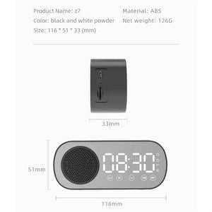 Led Wireless Mirror Alarm Clock - Stereotech