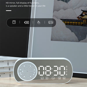 Led Wireless Mirror Alarm Clock - Stereotech