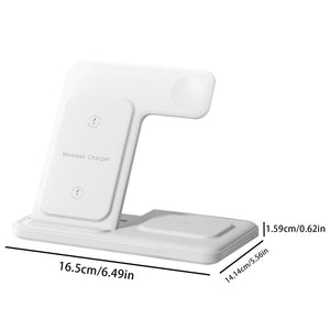 3-in-1 Wireless Fast Charging Stand - Stereotech