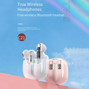 C21 Wireless Touch Control Earplug Headset - Stereotech