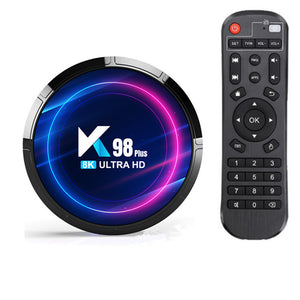 K98 Plus Home Smart Media Player Ultra HD Dual Wifi 8k Smart Tv Box for Android 13.0 Top Box US Plug 4+64gb - Stereotech