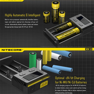 Nitecore Battery Two Bays Charger With LCD Display - Stereotech