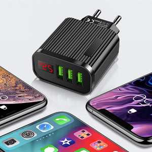 Quick  Charging Blocks With 3 USB Ports - Stereotech