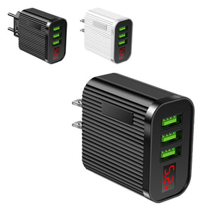 Quick  Charging Blocks With 3 USB Ports - Stereotech