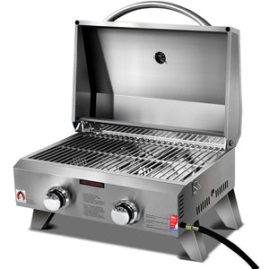 Grillz Portable 2 Burner Gas BBQ - Stereotech