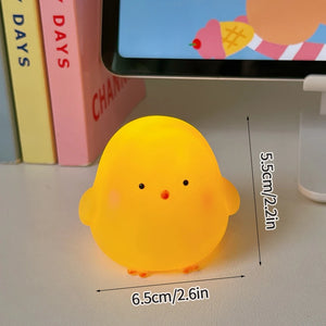 Cute Night Light Nursery Sleeping Night Lamp Panda Pig Dog Duck Rabbit Animals Lamp Vinyl Nightlights for Breastfeeding Toddler