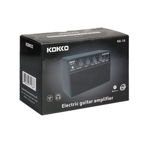 KOKKO 10W Small Electric Guitar Amp Mini Portable Guitar Practice Speaker Rechargeable Portable Practice Audio Guitar Amplifier