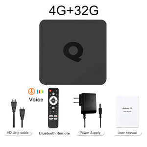 Android14 Smart TV Box Q1 Allwinner H313 Supports 2.4G&5G Dual Wifi 8K 64G 128G Rom Google Media Player TV Box Voice Set Top Box