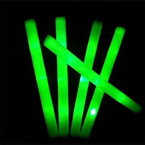 12/15/30/60Pcs LED Glow Sticks Bulk Colorful RGB Glow Foam Stick Cheer Tube Dark Light for Xmas Birthday Wedding Party Supplies