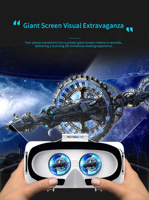 VR Virtual Reality Cinema 3D Glasses Box Headset Wearable Helmet G06ED VR For IOS Android 4.7-7.8inch Smartphone