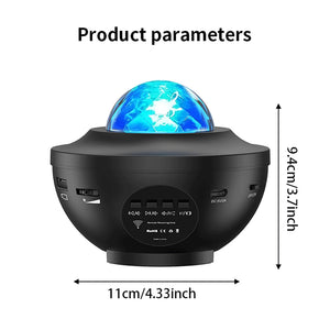 Star Projector, Galaxy Projector for Bedroom, Music Speaker Sound Activated Remote Control/Timer, Starry Night Light Projector