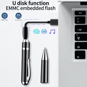 256GB Digital Activated Pen Voice Recorder Espia 4-128G Mini Professional Audio Record Noise Reduce Sound Dictaphone MP3 Player