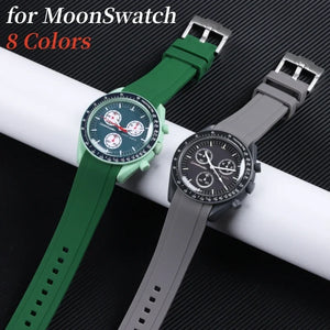 Rubber Strap For Omega Moonswatch Watch