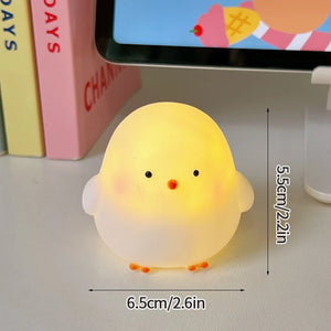 Cute Night Light Nursery Sleeping Night Lamp Panda Pig Dog Duck Rabbit Animals Lamp Vinyl Nightlights for Breastfeeding Toddler