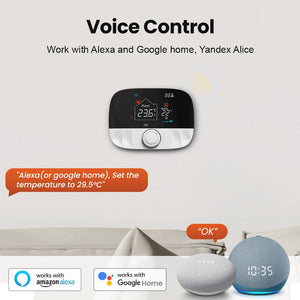 AVATTO Wifi Smart Thermostat,Tuya RF Wireless Temperature Controller for Gas Boiler Water Heating,Works with Alexa Google Home - Stereotech