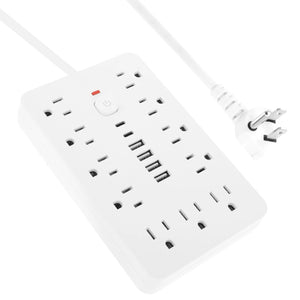 17in 1 Power Multi Tap Universal Plug with USB Ports/Type C/ Electrical Socket Power Strip with Surge Protection us standard