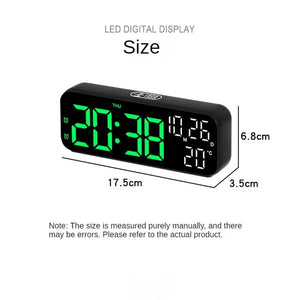 Youpin Xiaomi Digital Alarm Clock Temperature Date Week Display Night Mode Table Clock 12/24H Desktop Electronic LED Alarm Clock