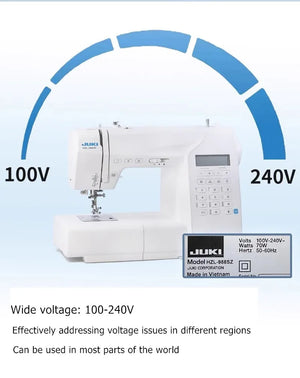 JUKI Home Sewing Machine With All Metal Frame LCD Display Screen 197 Types Of Sewing Threads Intelligent Sewing Machine 110-220V