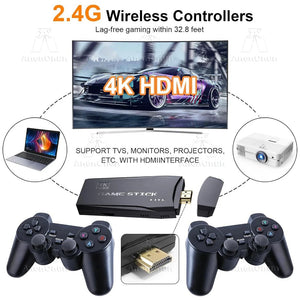 4k Game Stick Built in 20000 Games 9 Emulator High Quality TV Video Game Console High Performance Emuelec Retro Gaming Machine