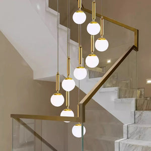 Modern home decor led lights pendant light lamps forstaircase Chandeliers for living room hanging light indoor lighting