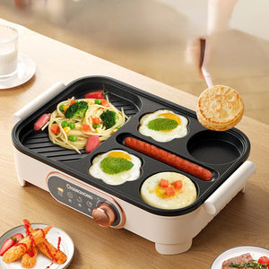 Fried Egg Hamburger Maker Household Frying Pan Multi-Functional Electric Chafing Dish Poached Egg Breakfast Pot  Home Appliance - Stereotech