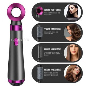 Multifunctional Hair Dryer Brush AirFlow Hot Air Brush Hair Straightener Curler Iron Volumizer Blowers Electric Hair Dryer Comb