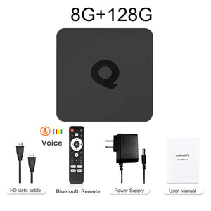 Android14 Smart TV Box Q1 Allwinner H313 Supports 2.4G&5G Dual Wifi 8K 64G 128G Rom Google Media Player TV Box Voice Set Top Box