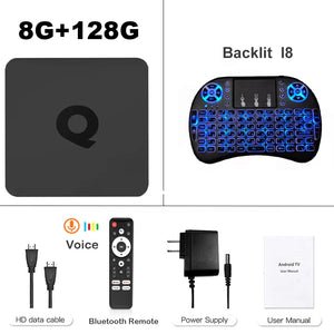 Android14 Smart TV Box Q1 Allwinner H313 Supports 2.4G&5G Dual Wifi 8K 64G 128G Rom Google Media Player TV Box Voice Set Top Box