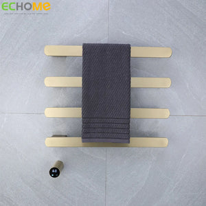 Electric Heated Towel Rack 304 Stainless Steel Hidden Installation Towel Drying Rack Constant Temperature Brushed Towel Warmer - Stereotech