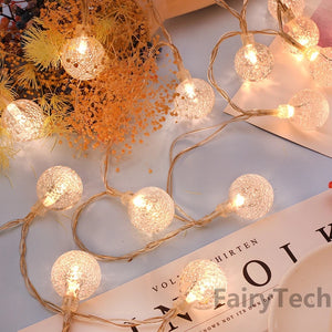 Led Globe String Lights USB Fairy String Light 20 Leds Plug Waterproof Lamp Christmas Holiday Wedding Party Lights Decoration