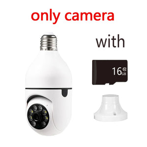 5G Wifi 1080P IP Camera Wireless Smart Home Night Vision Bulb Surveillance Camera E27 Auto Tracking Video Security Baby monitor