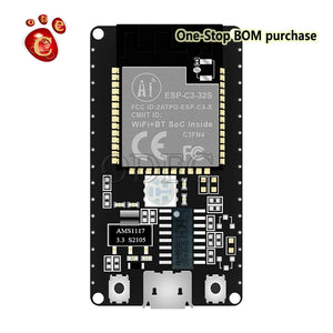 ESP32 C3 ESP32-C3 ESP-C3 ESPC3 ESP 12F 13 13U 01M low cost WiFi+ Bluetooth 5.0 series module development board ESP-C3-01M